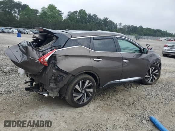 2015 Nissan Murano SL with VIN 5N1AZ2MHXFN208500, listed as a Copart auction lot 54423705 with 147,062 mi miles and Salvage title. Bid and sale history available at DreamBid. Image 3.