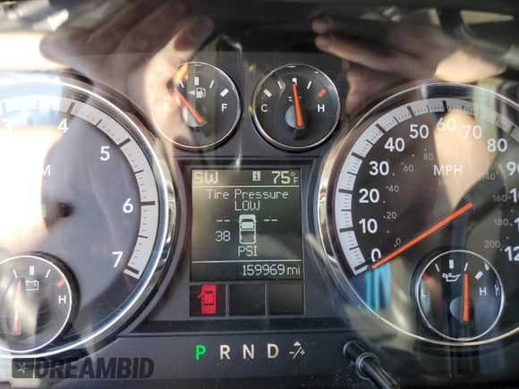 2010 Dodge 1500 ST with VIN 1D7RB1GP7AS154484, listed as a Copart auction lot 77488534 with 159,969 mi miles and Salvage title. Bid and sale history available at DreamBid. Image 9.