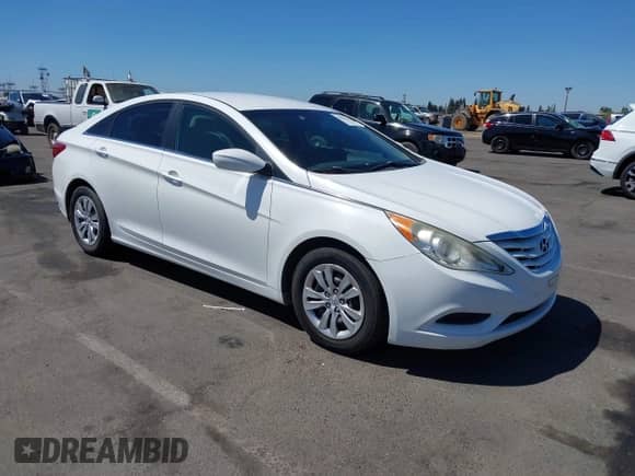 2012 Hyundai Sonata GLS z VIN 5NPEB4AC2CH455861, wystawiony jako IAAI lot #43013354 z przebiegiem 158 948 mil mil oraz . Historia ofert i sprzedaży dostępna na DreamBid. Obrazek 1.