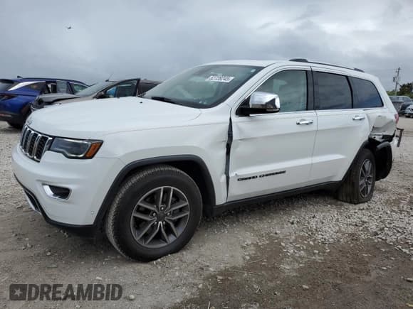 ✅ 2020 Jeep Grand Cherokee Limited • VIN: 1C4RJEBG8LC182237 • Lot: 52728245. Listed on Copart with 36,307 mi. Free auction sales archive from the USA and detailed vehicle history report at DreamBid. Image 1.