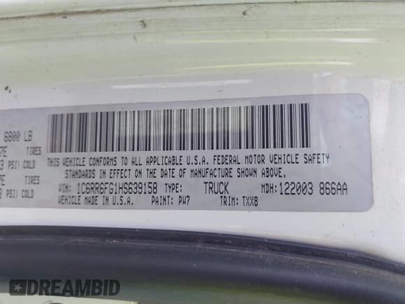 ✅ 2017 Ram 1500 Express • VIN: 1C6RR6FG1HS639158 • Лот: 43220915. Опубликован ранее на IAAI с пробегом 270 151 миль. Бесплатный доступ к архиву аукционных продаж из США и подробный отчёт об истории автомобиля на DreamBid. Изображение 9.