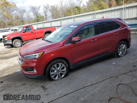 ✅ 2020 Ford Edge Titanium • VIN: 2FMPK4K9XLBA90221 • Lot: 87371085. Wystawiony na Copart z przebiegiem 52 510 mil. Bezpłatny archiwum sprzedaży aukcyjnych z USA i szczegółowy raport historii pojazdu na DreamBid. Zdjęcie 1.