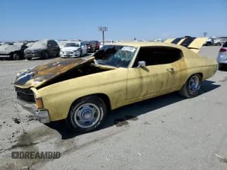 ✅ 1972 Chevrolet Chevelle • VIN: 1D37F2L561093 • Лот: 62311285. Опубликован ранее на Copart с пробегом Не указан. Бесплатный доступ к архиву аукционных продаж из США и подробный отчёт об истории автомобиля на DreamBid. Изображение 1.