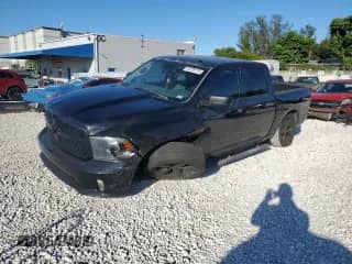2015 Ram 1500 Express with VIN 3C6RR6KT4FG687180, listed as a Copart auction lot 89739715 with 106,169 mi miles and Salvage title. Bid and sale history available at DreamBid. Image 1.