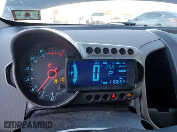 2012 Chevrolet Sonic LT with VIN 1G1JC5SB3C4225574, listed as a Copart auction lot 87488444 with 110,659 mi miles and Salvage title. Bid and sale history available at DreamBid. Image 9.