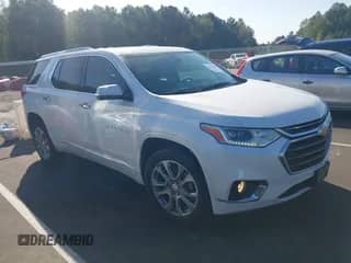 2018 Chevrolet Traverse Premier z VIN 1GNERKKWXJJ115488, wystawiony jako IAAI lot #43355666 z przebiegiem 87 138 mil mil oraz . Historia ofert i sprzedaży dostępna na DreamBid. Obrazek 1.