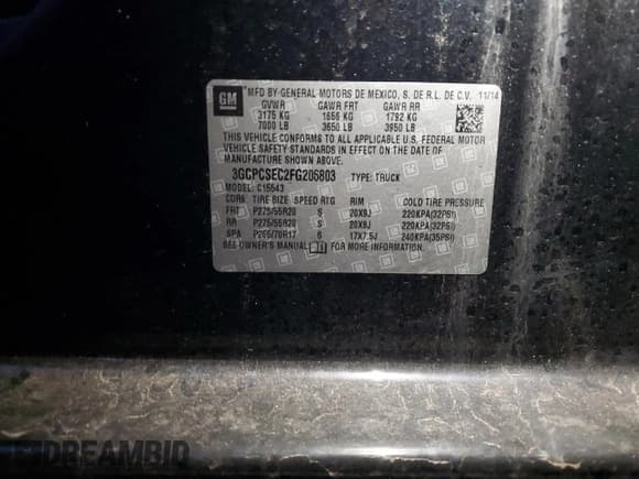 ✅ 2015 Chevrolet Silverado 1500 LTZ • VIN: 3GCPCSEC2FG206803 • Лот: 81825474. Опубликован ранее на Copart с пробегом 111 352 миль. Бесплатный доступ к архиву аукционных продаж из США и подробный отчёт об истории автомобиля на DreamBid. Изображение 13.