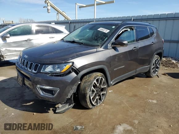✅ 2019 Jeep Compass Limited • VIN: 3C4NJDCB9KT673625 • Lot: 44463275. Listed on Copart with 85,139 mi. Free auction sales archive from the USA and detailed vehicle history report at DreamBid. Image 1.