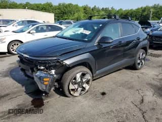 2024 Hyundai Kona Limited with VIN KM8HECA35RU154137, listed as a Copart auction lot 59574375 with 10,951 mi miles and Salvage title. Bid and sale history available at DreamBid. Image 1.