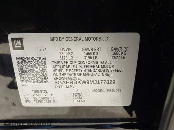 ✅ 2021 Buick Enclave Avenir • VIN: 5GAERDKW9MJ177829 • Lot: 40629414. Wystawiony na IAAI z przebiegiem 28 799 mil. Bezpłatny archiwum sprzedaży aukcyjnych z USA i szczegółowy raport historii pojazdu na DreamBid. Zdjęcie 9.