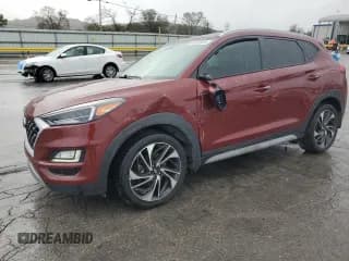 ✅ 2019 Hyundai Tucson Ultimate • VIN: KM8J3CAL2KU003186 • Лот: 85397625. Опубликован ранее на Copart с пробегом 49 832 миль. Бесплатный доступ к архиву аукционных продаж из США и подробный отчёт об истории автомобиля на DreamBid. Изображение 1.