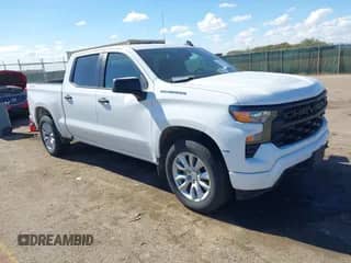 2023 Chevrolet Silverado 1500 Custom with VIN 3GCPDBEK8PG101432, listed as a IAAI auction lot 43228171 with 129,642 mi miles and . Bid and sale history available at DreamBid. Image 1.