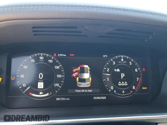 ✅ 2019 Land Rover Range Rover • VIN: SALGS2RE4KA535342 • Lot: 48017975. Listed on Copart with 62,133 mi. Free auction sales archive from the USA and detailed vehicle history report at DreamBid. Image 9.