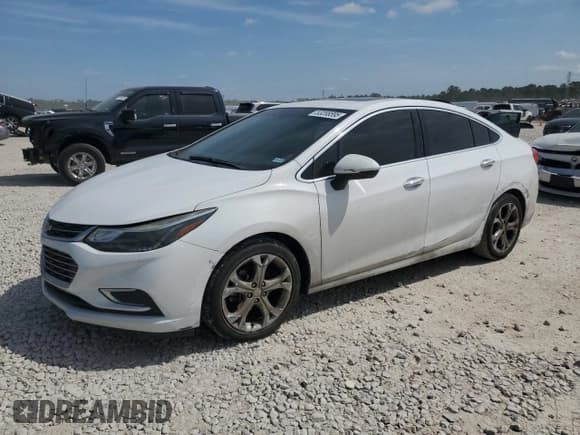 ✅ 2018 Chevrolet Cruze Premier • VIN: 1G1BF5SM0J7112268 • Lot: 53208595. Listed on Copart with 107,690 mi. Free auction sales archive from the USA and detailed vehicle history report at DreamBid. Image 1.