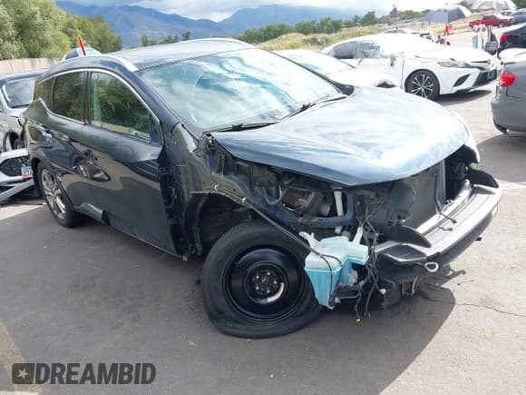 ✅ 2015 Nissan Murano Platinum • VIN: 5N1AZ2MH1FN286972 • Lot: 43427988. Listed on IAAI with 115,715 mi. Free auction sales archive from the USA and detailed vehicle history report at DreamBid. Image 1.