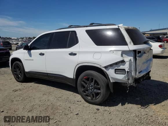 2021 Chevrolet Traverse Premier с VIN 1GNERKKW6MJ252240, выставлен на аукционе Copart как лот 67650555 с пробегом 73 966 миль миль и Списание • Salvage title. История ставок и продаж доступна на DreamBid. Изображение 2.