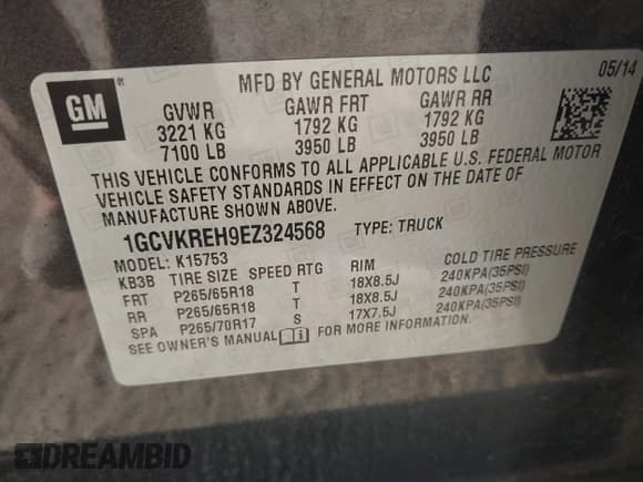 ✅ 2014 Chevrolet Silverado 1500 LT • VIN: 1GCVKREH9EZ324568 • Lot: 42807514. Wystawiony na IAAI z przebiegiem 137 214 mil. Bezpłatny archiwum sprzedaży aukcyjnych z USA i szczegółowy raport historii pojazdu na DreamBid. Zdjęcie 9.