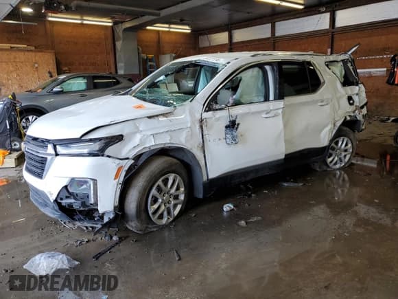 ✅ 2022 Chevrolet Traverse LS • VIN: 1GNEVLKW0NJ173259 • Lot: 64221945. Wystawiony na Copart z przebiegiem Nie podano. Bezpłatny archiwum sprzedaży aukcyjnych z USA i szczegółowy raport historii pojazdu na DreamBid. Zdjęcie 1.