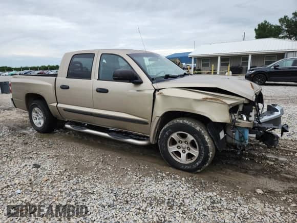 2005 Dodge Dakota SLT with VIN 1D7HE48N15S214296, listed as a Copart auction lot 60641925 with Not provided miles and Salvage title. Bid and sale history available at DreamBid. Image 4.