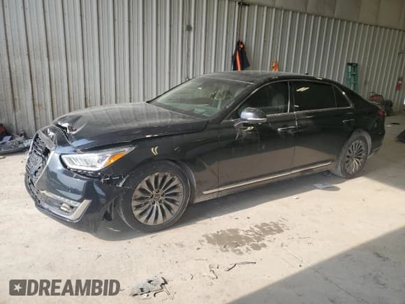 ✅ 2017 Genesis G90 Premium • VIN: KMHG34JA8HU027869 • Лот: 59992215. Опубликован ранее на Copart с пробегом 143 421 миль. Бесплатный доступ к архиву аукционных продаж из США и подробный отчёт об истории автомобиля на DreamBid. Изображение 1.