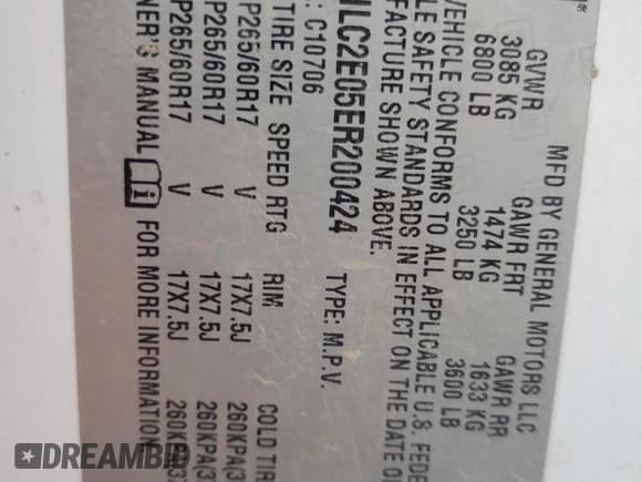 ✅ 2014 Chevrolet Tahoe Commercial • VIN: 1GNLC2E05ER200424 • Lot: 80064284. Listed on Copart with Not provided. Free auction sales archive from the USA and detailed vehicle history report at DreamBid. Image 12.