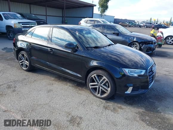✅ 2017 Audi A3 Premium • VIN: WAUAUGFF1H1044105 • Lot: 43231011. Listed on IAAI with 68,161 mi. Free auction sales archive from the USA and detailed vehicle history report at DreamBid. Image 1.