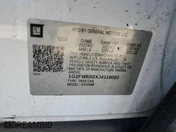 ✅ 2018 Chevrolet Bolt EV LT • VIN: 1G1FW6S0XJ4118083 • Lot: 57872395. Wystawiony na Copart z przebiegiem 95 026 mil. Bezpłatny archiwum sprzedaży aukcyjnych z USA i szczegółowy raport historii pojazdu na DreamBid. Zdjęcie 13.