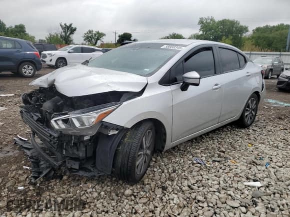 ✅ 2021 Nissan Versa SV • VIN: 3N1CN8EV0ML894207 • Lot: 58850345. Listed on Copart with 102,186 mi. Free auction sales archive from the USA and detailed vehicle history report at DreamBid. Image 1.