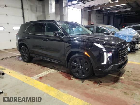 2024 Hyundai Palisade XRT with VIN KM8R3DGE9RU661535, listed as a Copart auction lot 55615454 with 6,386 mi miles and Non repairable. Bid and sale history available at DreamBid. Image 4.