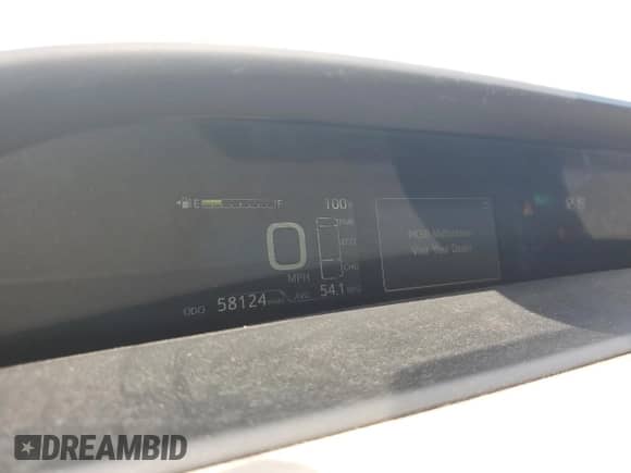 2022 Toyota Prius LE with VIN JTDL9MFU8N3033869, listed as a Copart auction lot 66738055 with 58,124 mi miles and Salvage title. Bid and sale history available at DreamBid. Image 9.