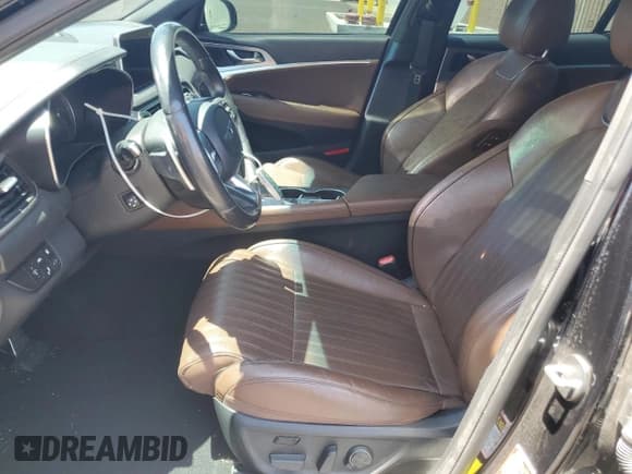 ✅ 2021 Genesis G70 3.3T • VIN: KMTG74LE1MU071734 • Лот: 63873775. Опубликован ранее на Copart с пробегом 48 364 миль. Бесплатный доступ к архиву аукционных продаж из США и подробный отчёт об истории автомобиля на DreamBid. Изображение 7.