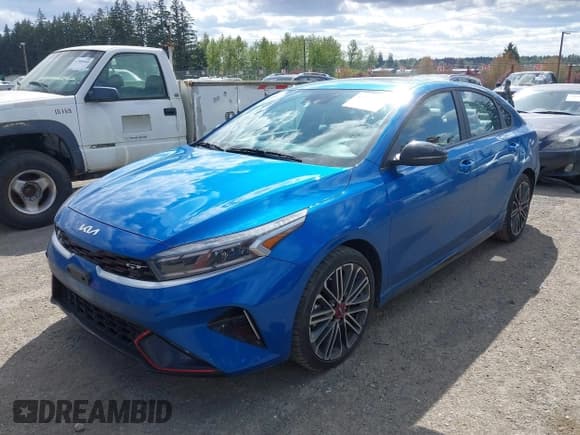 ✅ 2023 Kia Forte GT • VIN: 3KPF44AC5PE569796 • Lot: 42078383. Listed on IAAI with 29,365 mi. Free auction sales archive from the USA and detailed vehicle history report at DreamBid. Image 2.