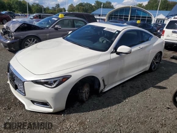 ✅ 2021 Infiniti Q60 Luxe • VIN: JN1EV7KL0MM470098 • Lot: 80580695. Listed on Copart with 54,286 mi. Free auction sales archive from the USA and detailed vehicle history report at DreamBid. Image 1.