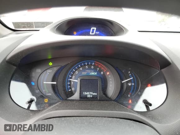 ✅ 2012 Honda Insight • VIN: JHMZE2H33CS000648 • Lot: 44149935. Listed on Copart with 134,579 mi. Free auction sales archive from the USA and detailed vehicle history report at DreamBid. Image 9.