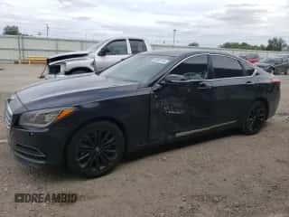2016 Hyundai Genesis 3.8L z VIN KMHGN4JE1GU121412, wystawiony jako Copart lot #66902124 z przebiegiem 146 264 mil mil oraz Szkoda całkowita • Salvage title. Historia ofert i sprzedaży dostępna na DreamBid. Obrazek 1.