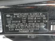 ✅ 2012 Kia Rio LX • VIN: KNADM5A3XC6040144 • Lot: 90138735. Listed on Copart with 98,543 mi. Free auction sales archive from the USA and detailed vehicle history report at DreamBid. Image 12.