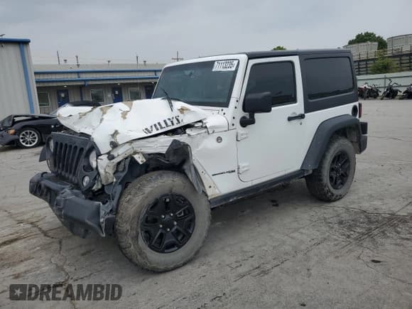 ✅ 2018 Jeep Wrangler Sport S • VIN: 1C4GJWAG4JL847775 • Lot: 71113235. Listed on Copart with 130,505 mi. Free auction sales archive from the USA and detailed vehicle history report at DreamBid. Image 1.