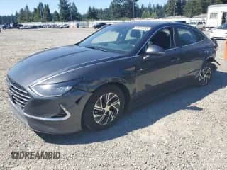 ✅ 2020 Hyundai Sonata Blue • VIN: KMHL24JJ9LA011997 • Лот: 61874095. Опубликован ранее на Copart с пробегом 72 389 миль. Бесплатный доступ к архиву аукционных продаж из США и подробный отчёт об истории автомобиля на DreamBid. Изображение 1.