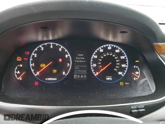 2008 Hyundai Azera Limited with VIN KMHFC46F18A255424, listed as a Copart auction lot 47258205 with 117,522 mi miles and Salvage title. Bid and sale history available at DreamBid. Image 9.