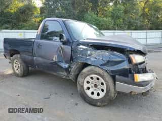 2006 Chevrolet Silverado 1500 Work Truck z VIN 3GCEC14X16G168406, wystawiony jako Copart lot #71826214 z przebiegiem Nie podano mil oraz Szkoda całkowita • Salvage title. Historia ofert i sprzedaży dostępna na DreamBid. Obrazek 4.