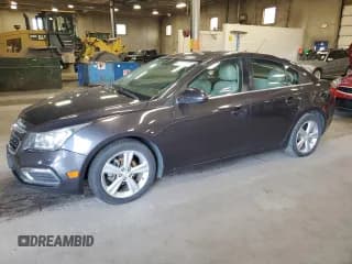✅ 2015 Chevrolet Cruze LT • VIN: 1G1PE5SBXF7141551 • Lot: 55777415. Listed on Copart with 126,726 mi. Free auction sales archive from the USA and detailed vehicle history report at DreamBid. Image 1.