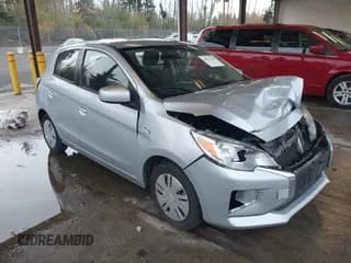 ✅ 2021 Mitsubishi Mirage ES • VIN: ML32AUHJ1MH003428 • Lot: 43662201. Listed on IAAI with 64,357 mi. Free auction sales archive from the USA and detailed vehicle history report at DreamBid. Image 1.