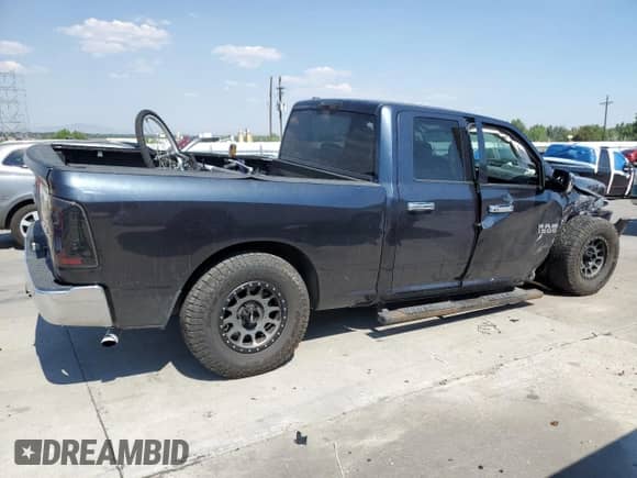 2015 Ram 1500 Tradesman with VIN 1C6RR7FTXFS743695, listed as a Copart auction lot 68416945 with 96,556 mi miles and Salvage title. Bid and sale history available at DreamBid. Image 3.