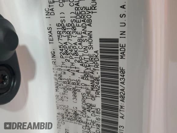 ✅ 2013 Toyota Tacoma • VIN: 5TFPX4EN2DX016185 • Лот: 84872515. Опубликован ранее на Copart с пробегом 43 177 миль. Бесплатный доступ к архиву аукционных продаж из США и подробный отчёт об истории автомобиля на DreamBid. Изображение 12.