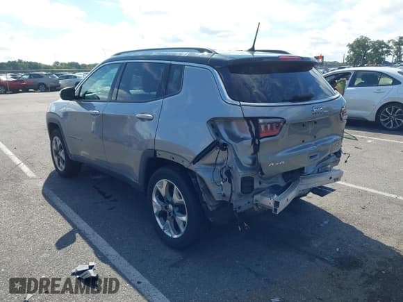✅ 2021 Jeep Compass Limited • VIN: 3C4NJDCB0MT506735 • Lot: 43298140. Listed on IAAI with 43,065 mi. Free auction sales archive from the USA and detailed vehicle history report at DreamBid. Image 3.