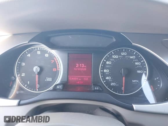 ✅ 2012 Audi A4 Premium • VIN: WAUBFAFLXCA114484 • Lot: 43858668. Listed on IAAI with 154,991 mi. Free auction sales archive from the USA and detailed vehicle history report at DreamBid. Image 7.