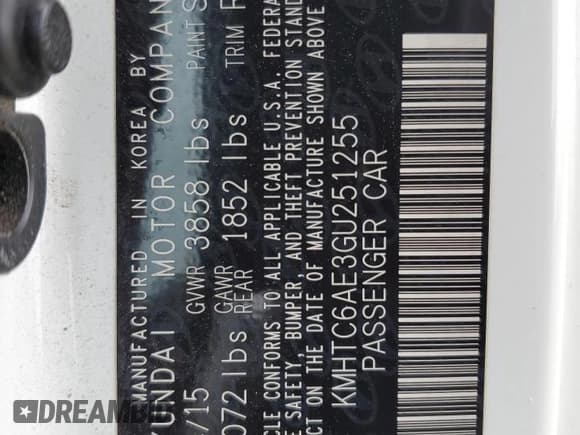 ✅ 2016 Hyundai Veloster Turbo • VIN: KMHTC6AE3GU251255 • Lot: 76066364. Wystawiony na Copart z przebiegiem 58 594 mil. Bezpłatny archiwum sprzedaży aukcyjnych z USA i szczegółowy raport historii pojazdu na DreamBid. Zdjęcie 12.