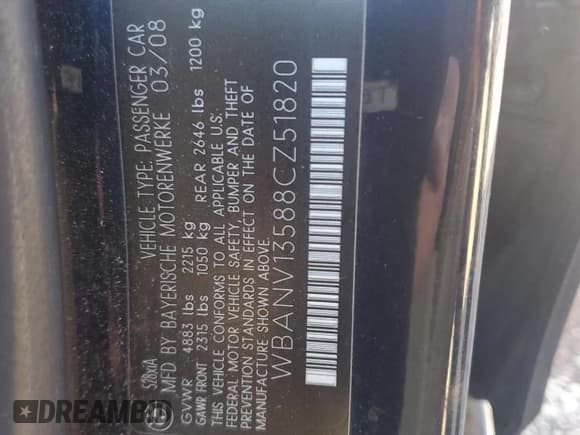 ✅ 2008 BMW 5 Series 528xi • VIN: WBANV13588CZ51820 • Лот: 89913495. Опубликован ранее на Copart с пробегом 137 296 миль. Бесплатный доступ к архиву аукционных продаж из США и подробный отчёт об истории автомобиля на DreamBid. Изображение 12.