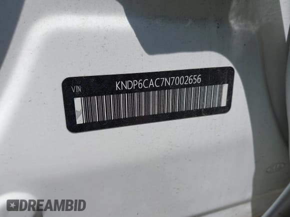 ✅ 2022 Kia Sportage Nightfall • VIN: KNDP6CAC7N7002656 • Lot: 42704154. Listed on IAAI with 61,557 mi. Free auction sales archive from the USA and detailed vehicle history report at DreamBid. Image 9.