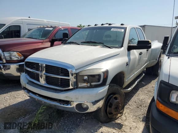 ✅ 2006 Dodge 3500 SLT • VIN: 3D7MX48C96G106024 • Lot: 63458285. Listed on Copart with 394,946 mi. Free auction sales archive from the USA and detailed vehicle history report at DreamBid. Image 1.
